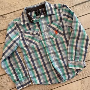 U.S. Polo Long Sleeve Button Down Shirt